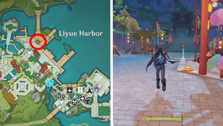 Genshin - Springtime Charms Quest Act 1 - go to the street fair