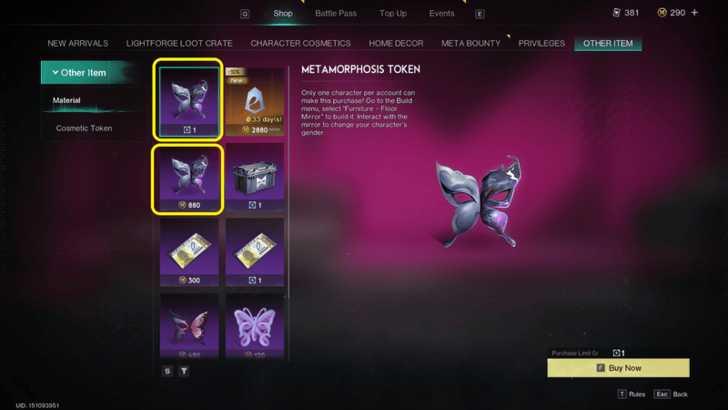 Once Human - Metamorphosis Tokens