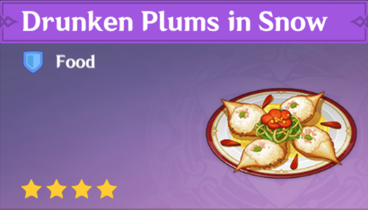 Genshin Impact - How to Get Drunken Plums in Snow and Effects