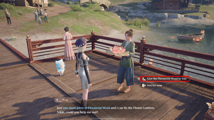 Infinity Nikki Give the Florascent Wool to Yun