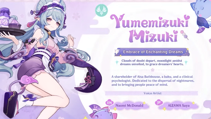 Genshin Impact - Mizuki Info