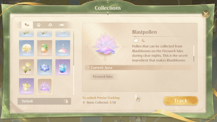 Collect 3 Portions of Blastpollen