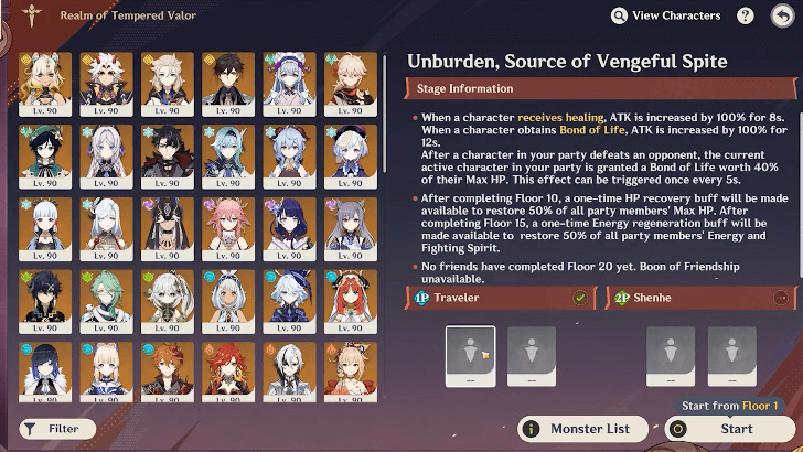 Genshin - Realm of Tempered Valor Co-Op