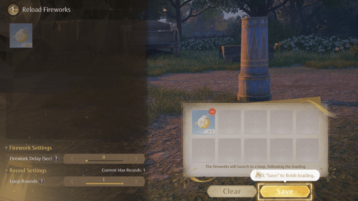 Load the Tube and Launch the Firework