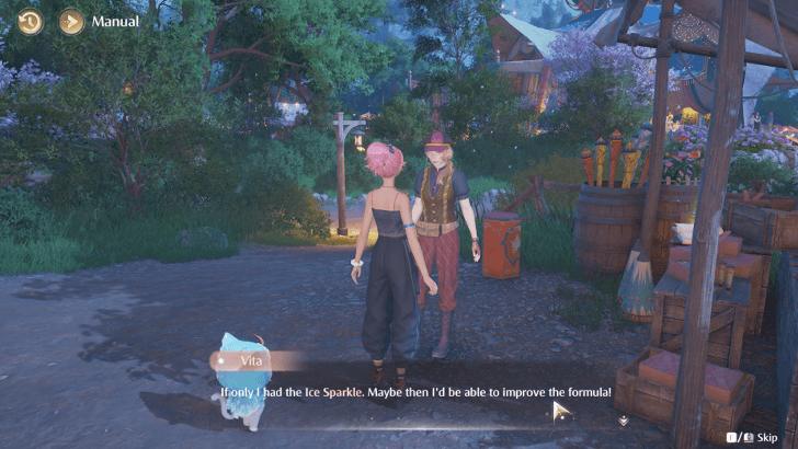 Speak with the Lady at the Workshop