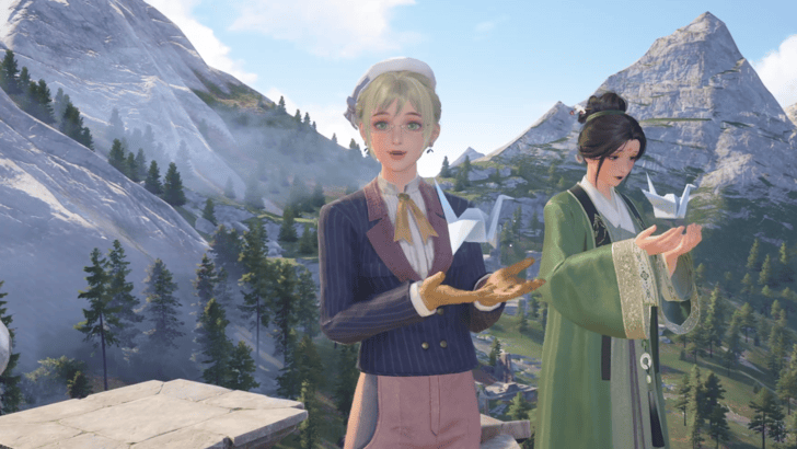 Infinity Nikki Go to the Dream Warehouse Rooftop and Release the Paper Crane