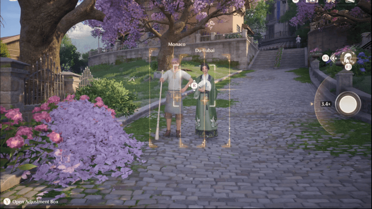 Infinity Nikki Take a Photo of Du Yubai and Monaco