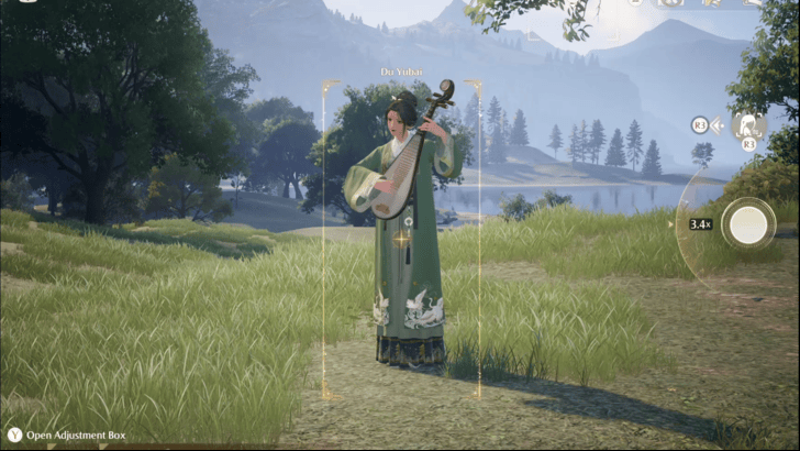 Infinity Nikki Take a Photo of Du Yubai and Her Pipa