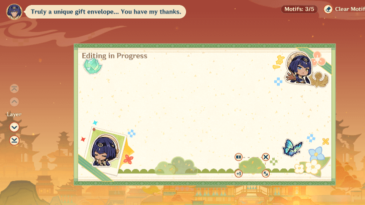 Genshin - Custom Gift Envelope No. 4 Candace