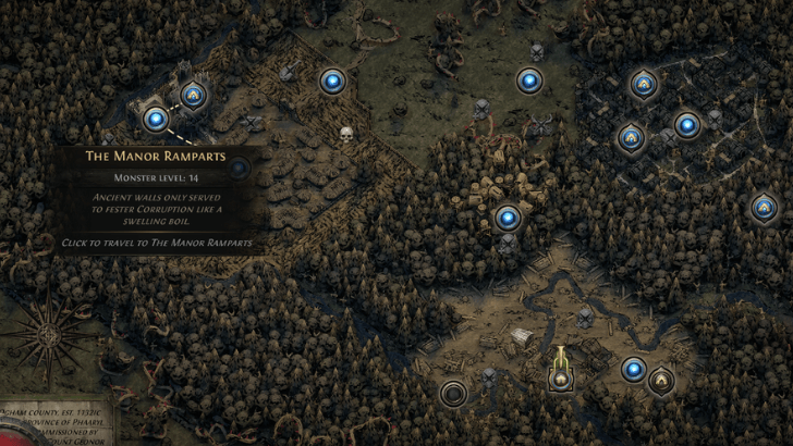 The Manor Ramparts Map