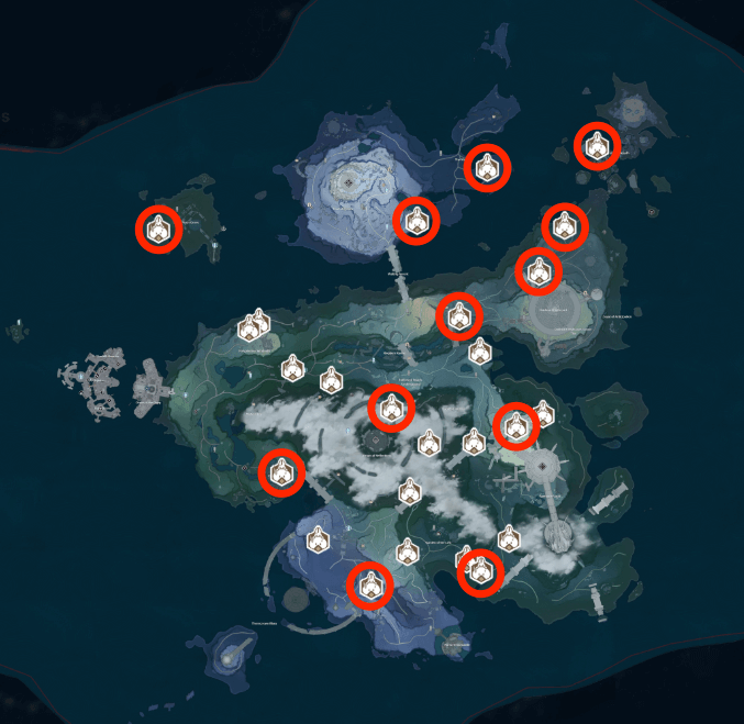 Wuthering Waves - Unfinished Book Challenge Locations