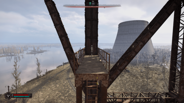 Lantern Artifact on Top of Crane Cooling Towers