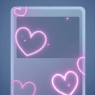 Pokemon TCG Pocket - Heart Outline: Pink Cosmetic Flair