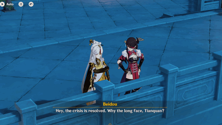 Beidou and Ningguang at Yujing Terrace