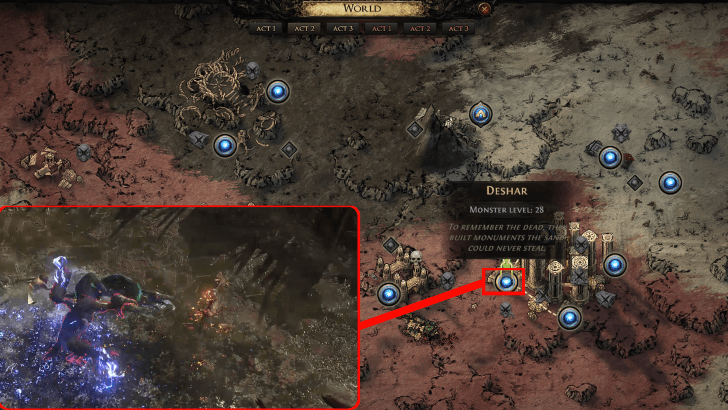 Path of Exile 2 - Watchful Twins Map Location