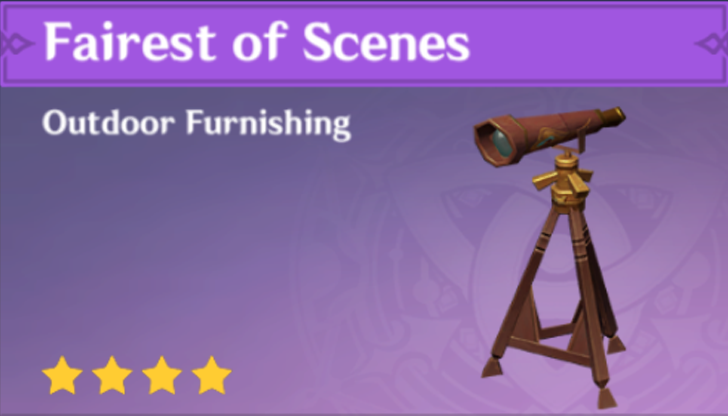Genshin Impact - How to Get Fairiest of Scenes Furnishing