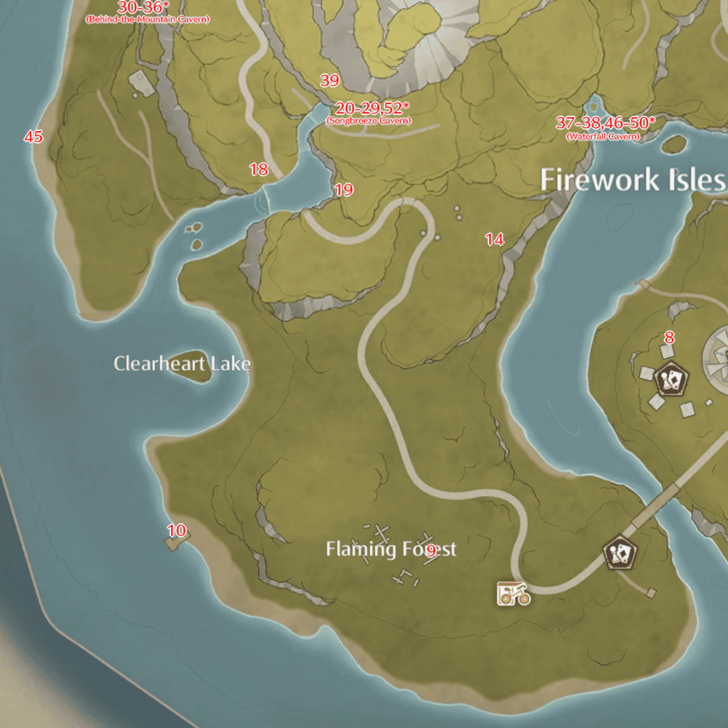 Firework Isles Chest Locations - Bottom Left