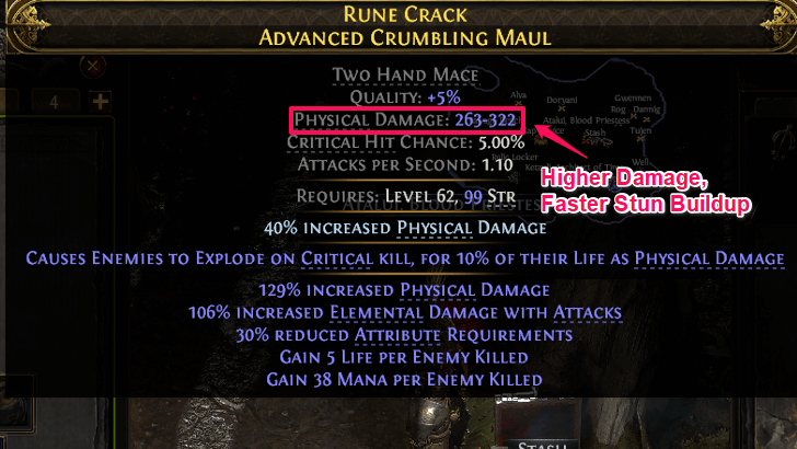 Higher Damage, Faster Stagger Bar Fill Up