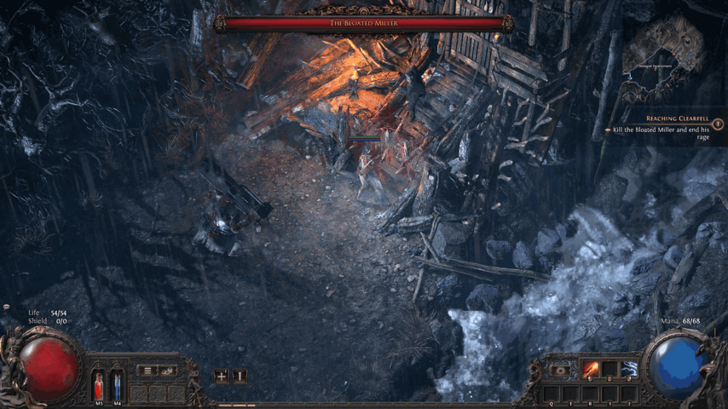 Path of Exile 2 (PoE 2) Red Wall near The Bloated Miller