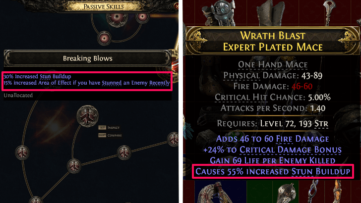 Equipment and Passive Skills that Increase and Modify Stun