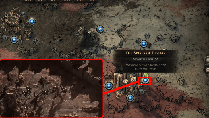 Path of Exile 2 - Sisters of Garukhan Map Location