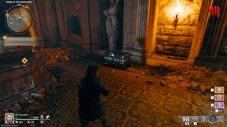 The Tomb Ammo Cache Location