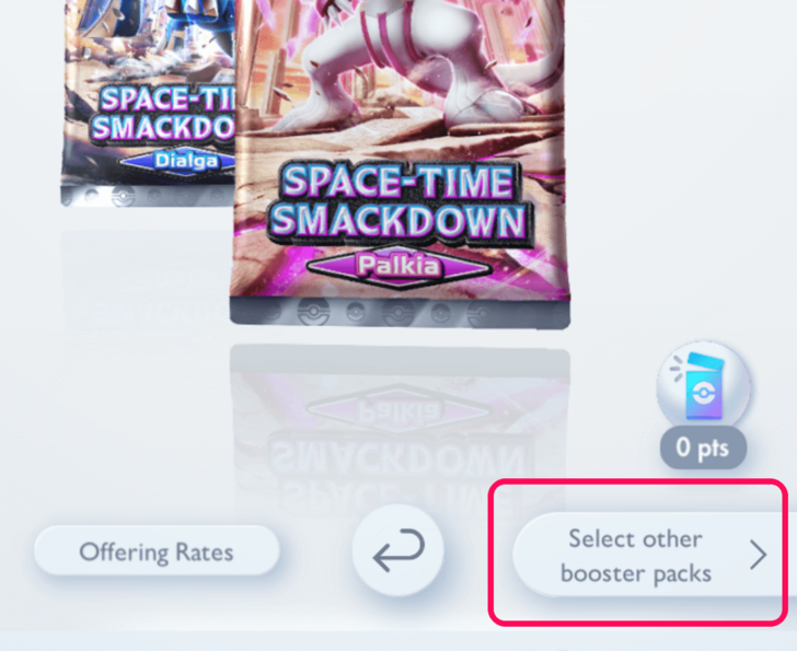 Select other booster packs