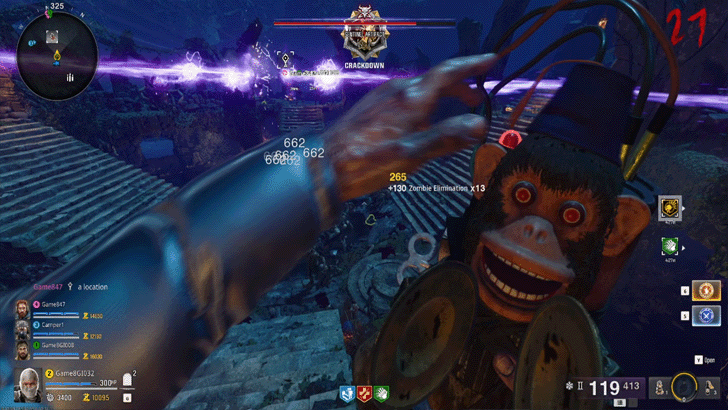 Cymbal Monkey in Artifact Boss Fight