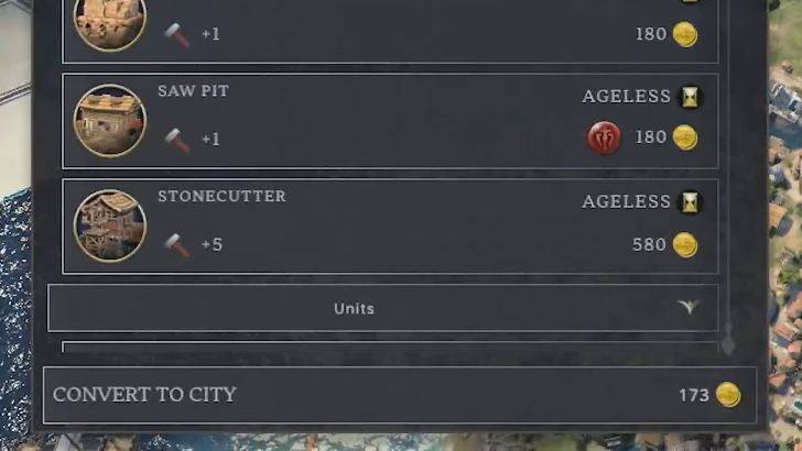 Convert to City Using Gold