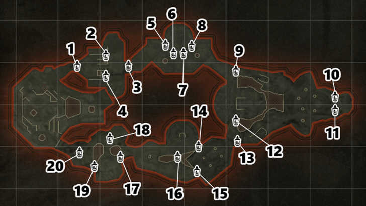 All Lantern Locations Map