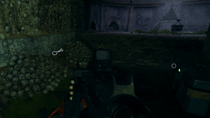 Shovel in Ossuary near the Ammo Box
