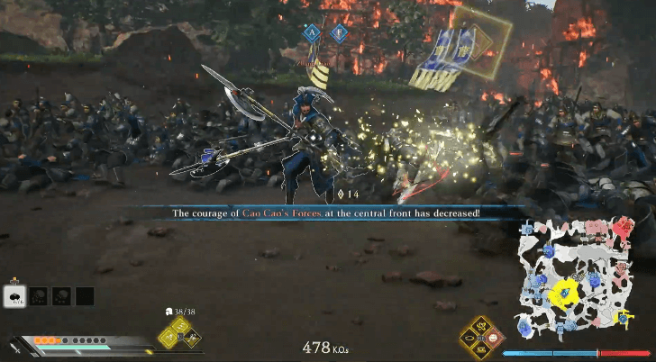 Dynasty Warriors Origins - Shu Defeat Zhang Liao