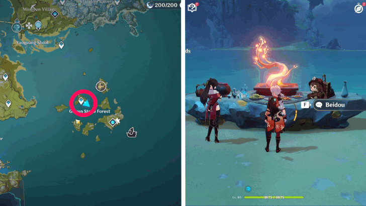 Genshin - Beidou at Guyun Stone Forest