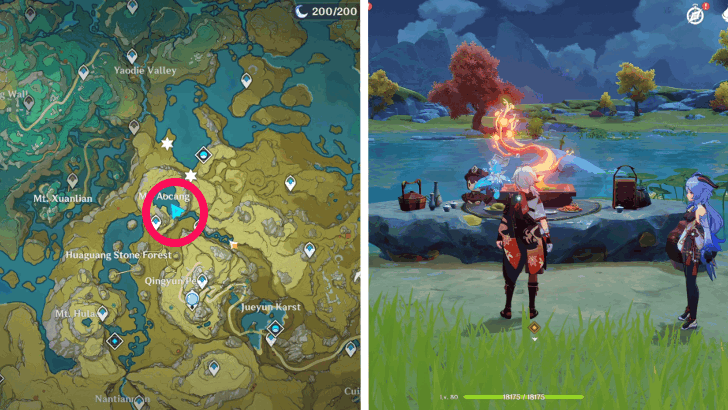 Genshin - Ganyu Near the Lake at Mt. Aocang