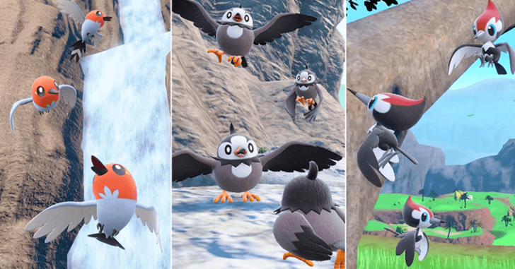 Pokemon SV - Early Route Regional Bird Mass Outbreak Top Banner