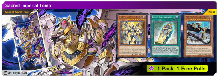 Sacred Imperial Tomb Secret Pack Free Pull