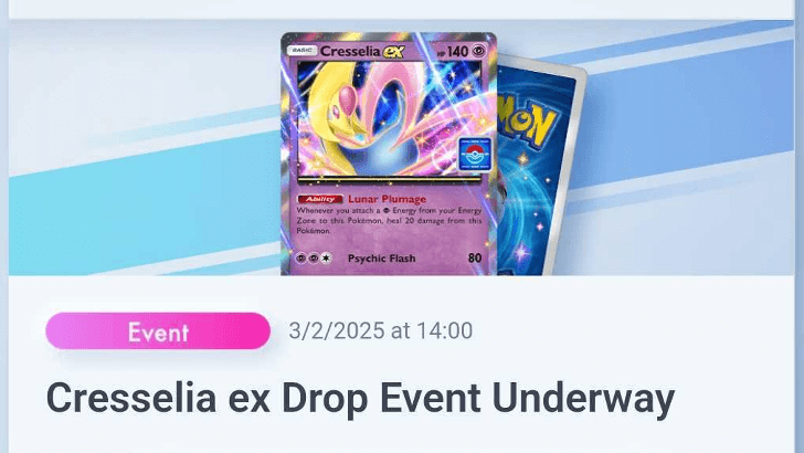 Cresselia ex Drop Event Details