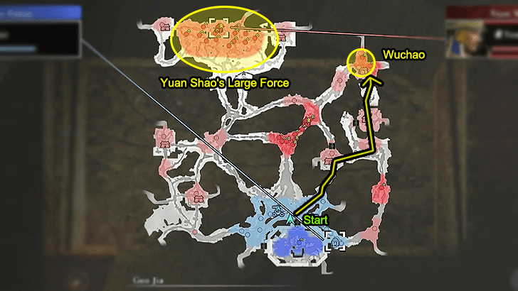 Battle of Guandu Map