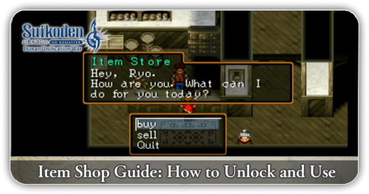 Suikoden 2 - Item Shop Guide