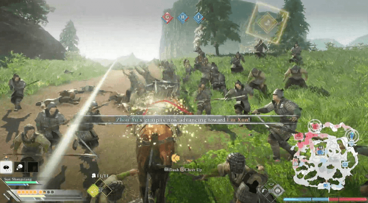 Dynasty Warriors Origins - Advance on Liu Xun with Zhou Yu