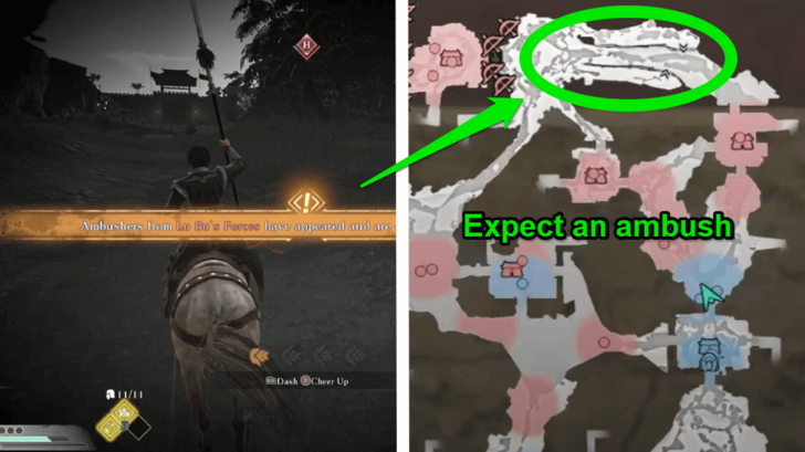 Dynasty Warriors Origins - Volley Ambush Escape from Xiaopei