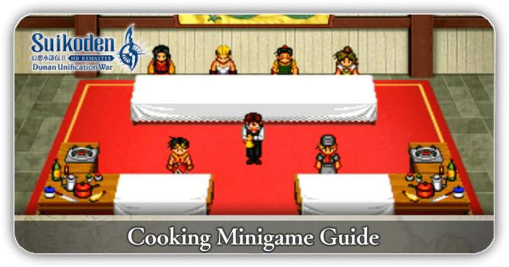 Suikoden 2 - Cooking MInigame Guide