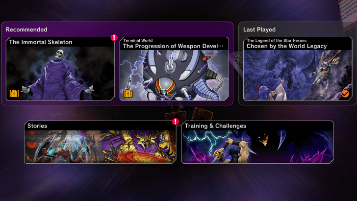 New Solo Mode Front Page