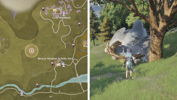 Infinity Nikki Sky Monarch Breezy Meadow Location 2