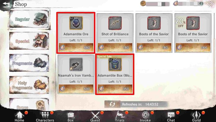 Adamantite for Sale - MementoMori