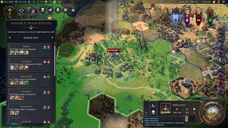 Nearby Unfriendly Settlement Trade