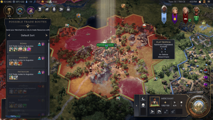 No Trade Route During Wars