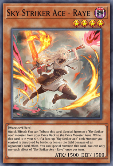 Sky Striker Ace - Raye - Alternate Card Art