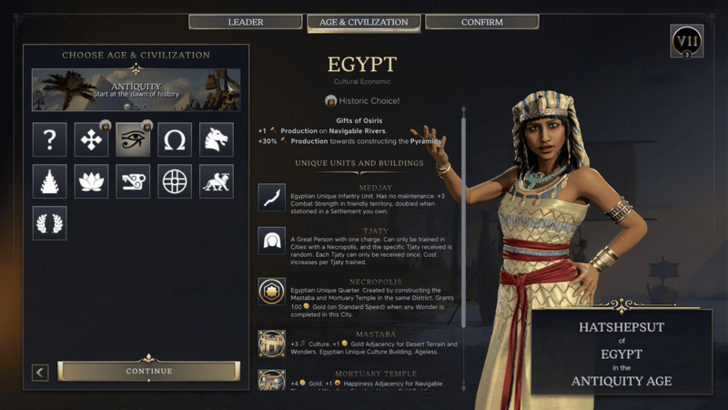Civ 7 - Egypt