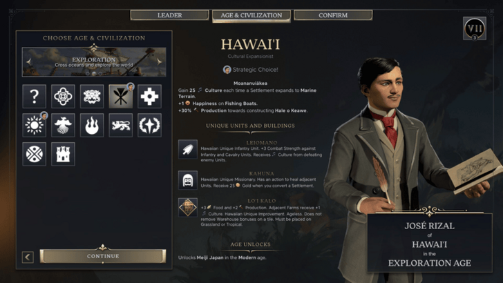 Civ 7 - Hawai